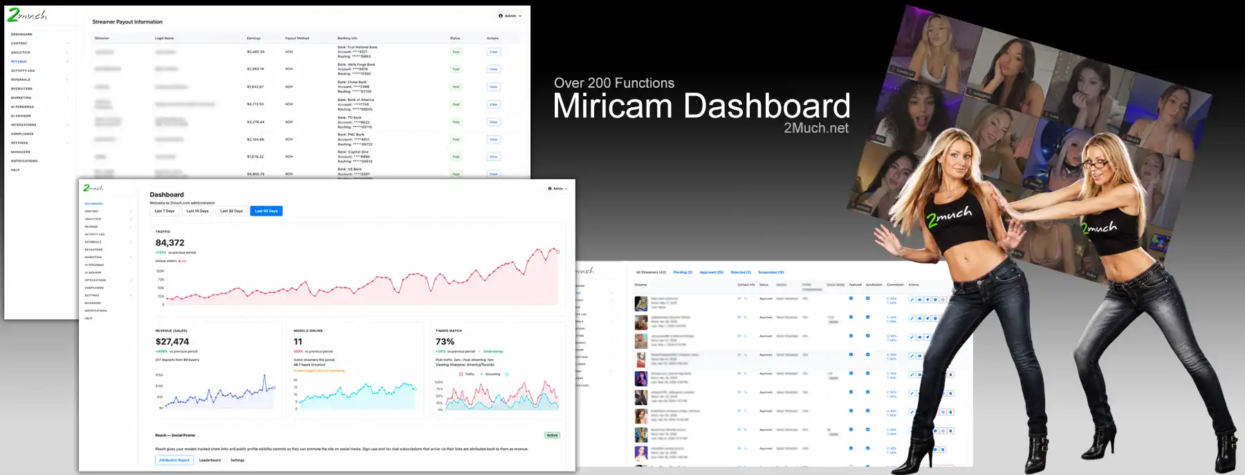 Miricam admin dashboard screenshot